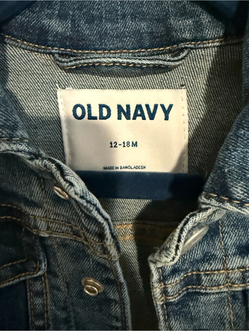 Old Navy Toddler Blue Denim Jacket NWT